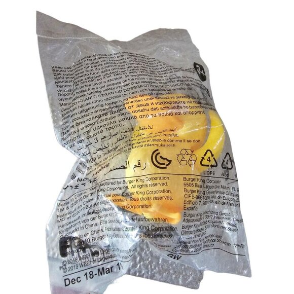 Pokemon Detective Pikachu Movie Burger King Meal Psyduck Toy 2019 BRAND NEW - Picture 2 of 3